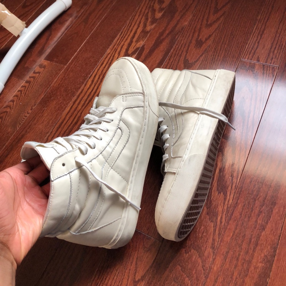 Leather Beige Vans